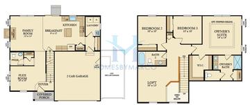 Aberdeen model in Orchard Prairie North, Montgomery, IL, built by Ryland Homes