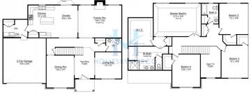 Photos of the Georgetown model in the Highland Woods subdivision in Elgin, IL