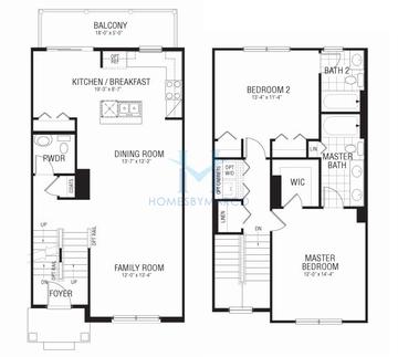 Photos of the Bristol model in the Lexington Crossing subdivision in Rolling Meadows, IL