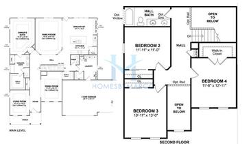 Photos of the Duval model in the Tamarack South subdivision in Naperville, IL
