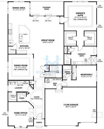 Photos of the Howell model in the Tanglewood Oaks subdivision in Aurora, IL