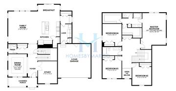 Photos of the Everette model in the Woodlawn Place subdivision in Wheaton, IL