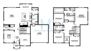 Everette model in Stableford, Willowbrook, IL, built by M/I Homes
