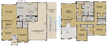 Photos of the Jericho model in the Highland Woods subdivision in Elgin, IL