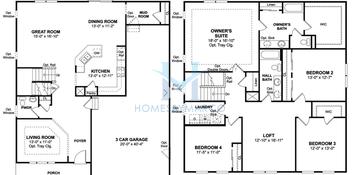 Photos of the Lancaster model in the Orchard Meadows subdivision in Mundelein, IL
