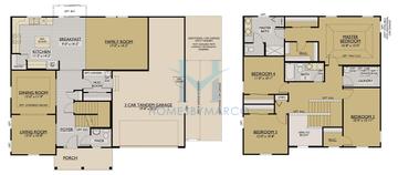 Photos of the Sheridan model in the The Preserves at McDonald Woods subdivision in Lindenhurst, IL