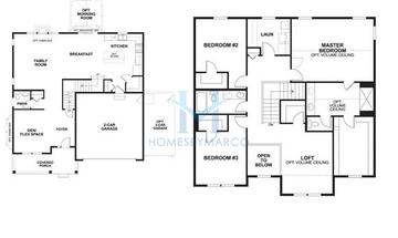 Photos of the Dawson model in the Burlington Meadows subdivision in Naperville, IL