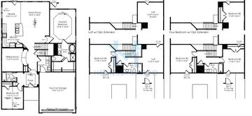 Photos of the Daventry model in the Prairie Ridge subdivision in Geneva, IL