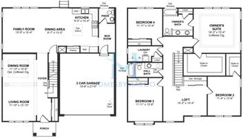 Photos of the Thompson model in the Fairfield Ridge subdivision in Plainfield, IL