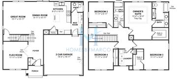 Photos of the Hazelwood model in the Fairfield Ridge subdivision in Plainfield, IL