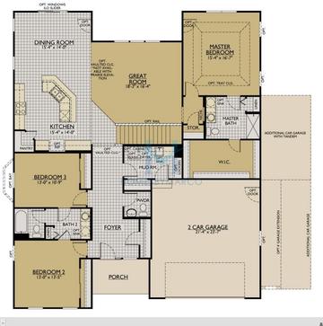 Photos of the Coventry model in the Hampshire Highlands subdivision in Hampshire, IL