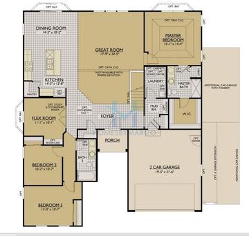 Photos of the Charleston model in the Walnut Glen subdivision in Island Lake, IL