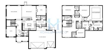 Photos of the Woodford model in the Bristol Park subdivision in New Lenox, IL