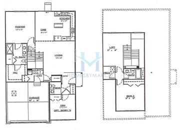 Photos of the Drexel model in the The Highlands at Red Tail subdivision in Lakewood, IL