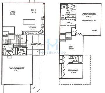 Photos of the Chantilly model in the The Highlands at Red Tail subdivision in Lakewood, IL