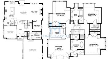 Photos of the Oakmont model in the Amberley Woods subdivision in Lake Forest, IL