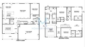 Photos of the Rochester model in the Tamarack South subdivision in Naperville, IL