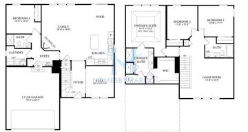 Photos of the Newcastle model in the Ashwood Pointe subdivision in Naperville, IL