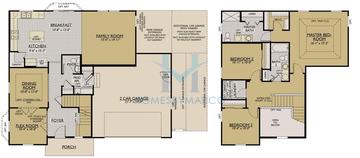 Photos of the Fordham model in the Walnut Glen subdivision in Island Lake, IL