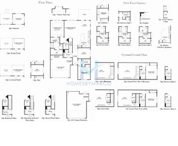 Photos of the Abbeyville model in the Grand Dominion subdivision in Mundelein, IL