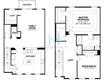 Photos of the Baker model in the Pleasant Square subdivision in Schaumburg, IL