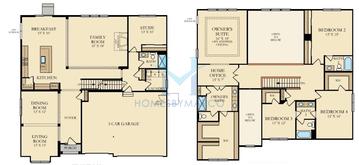 Newcastle model in Cedar Grove, Elgin, IL, built by Ryland Homes