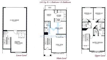 Photos of the Chadwick model in the Fieldstone Place subdivision in Montgomery, IL
