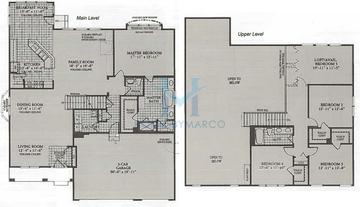 Photos of the Crestridge model in the Covington Lakes subdivision in Huntley, IL