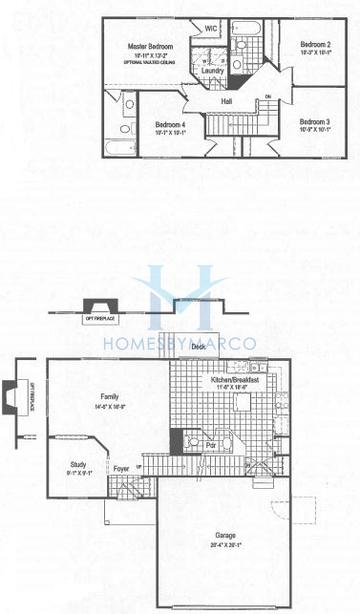 Photos of the Brookhaven model in the Windmill Creek subdivision in Antioch, IL