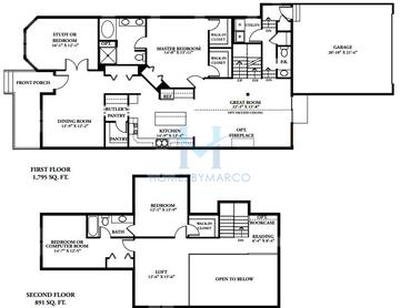 Photos of the Chadsworth model in the Mill Creek Pinehurst subdivision in Geneva, IL