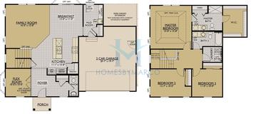 Photos of the Fulton model in the Highland Woods subdivision in Elgin, IL