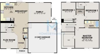 Photos of the Geneva model in the Greywall Club subdivision in Joliet, IL