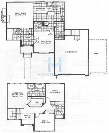 Photos of the Farnsworth model in the Riverwalk subdivision in Port Barrington, IL