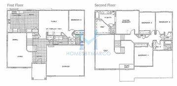 Photos of the Monticello model in the Longmeadow Estates subdivision in Mundelein, IL