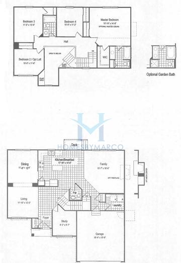 Photos of the Prescott model in the Windmill Creek subdivision in Antioch, IL