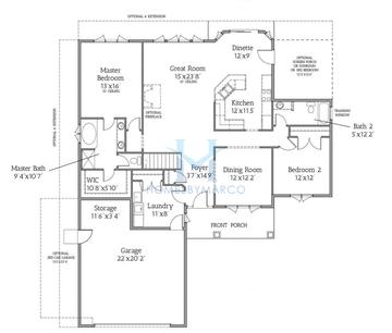 Photos of the Newcastle model in the Henning Estates subdivision in Huntley, IL