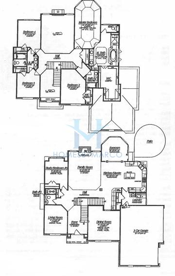 Photos of the Nottingham model in the Johnson Woods subdivision in Batavia, IL