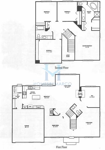Photos of the Canterbury model in the Pinewood Creek subdivision in Grayslake, IL