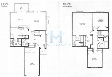 Photos of the Oak model in the Timberleaf Park subdivision in Wheeling, IL