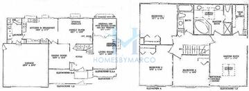 Photos of the Hampton model in the Saddle Club Estates subdivision in Sleepy Hollow, IL