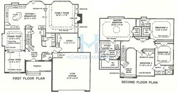 Photos of the Huntington model in the Reserve at Century Trace subdivision in Plainfield, IL
