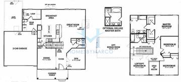 Photos of the Hampton model in the Highland Woods subdivision in Elgin, IL