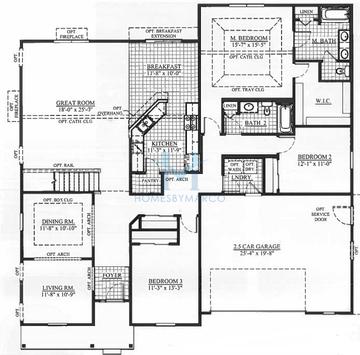 Photos of the Carlyle model in the Highland Woods subdivision in Elgin, IL