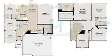 Photos of the Campton model in the Ingham Park subdivision in Aurora, IL
