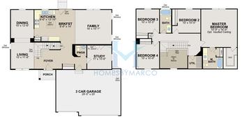 Photos of the Blackwell model in the Ingham Park subdivision in Aurora, IL