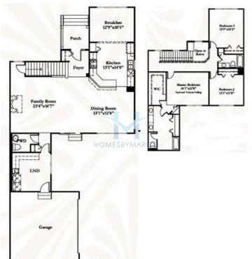 Photos of the Berkshire model in the West Point Gardens subdivision in Elgin, IL
