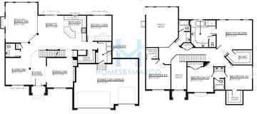 Photos of the Jonathan I model in the Stewart Ridge subdivision in Plainfield, IL