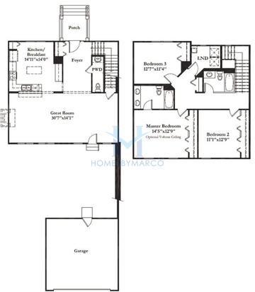 Photos of the Dartmouth model in the West Point Gardens subdivision in Elgin, IL