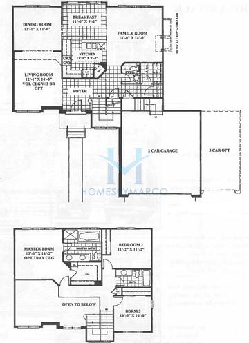 Photos of the Eaton model in the Riverwalk subdivision in Port Barrington, IL