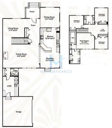 Photos of the Saybrook model in the West Point Gardens subdivision in Elgin, IL